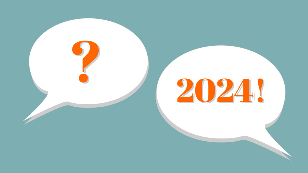 Puhekuplat, joissa toisessa kysymysmerkki ja toisessa vuosiluku 2024