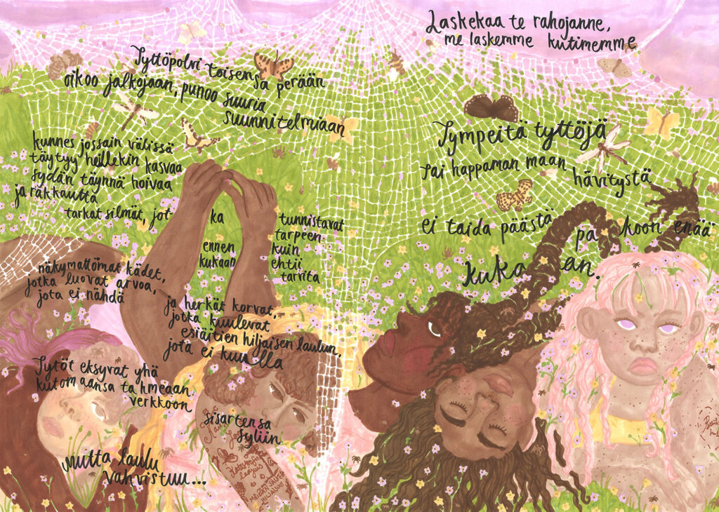 Riina Tanskasen teos kutojanaiset