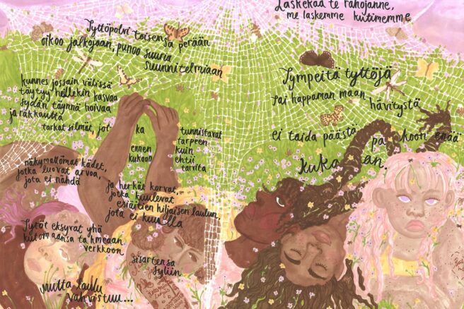 Riina Tanskasen teos kutojanaiset